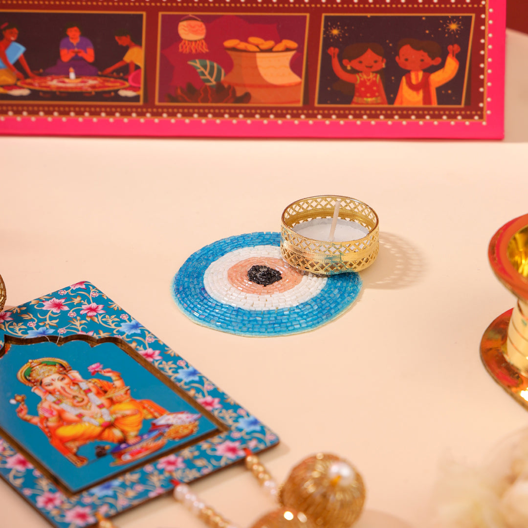 Brass Ashtalakshmi Diya Festive Gift Hamper