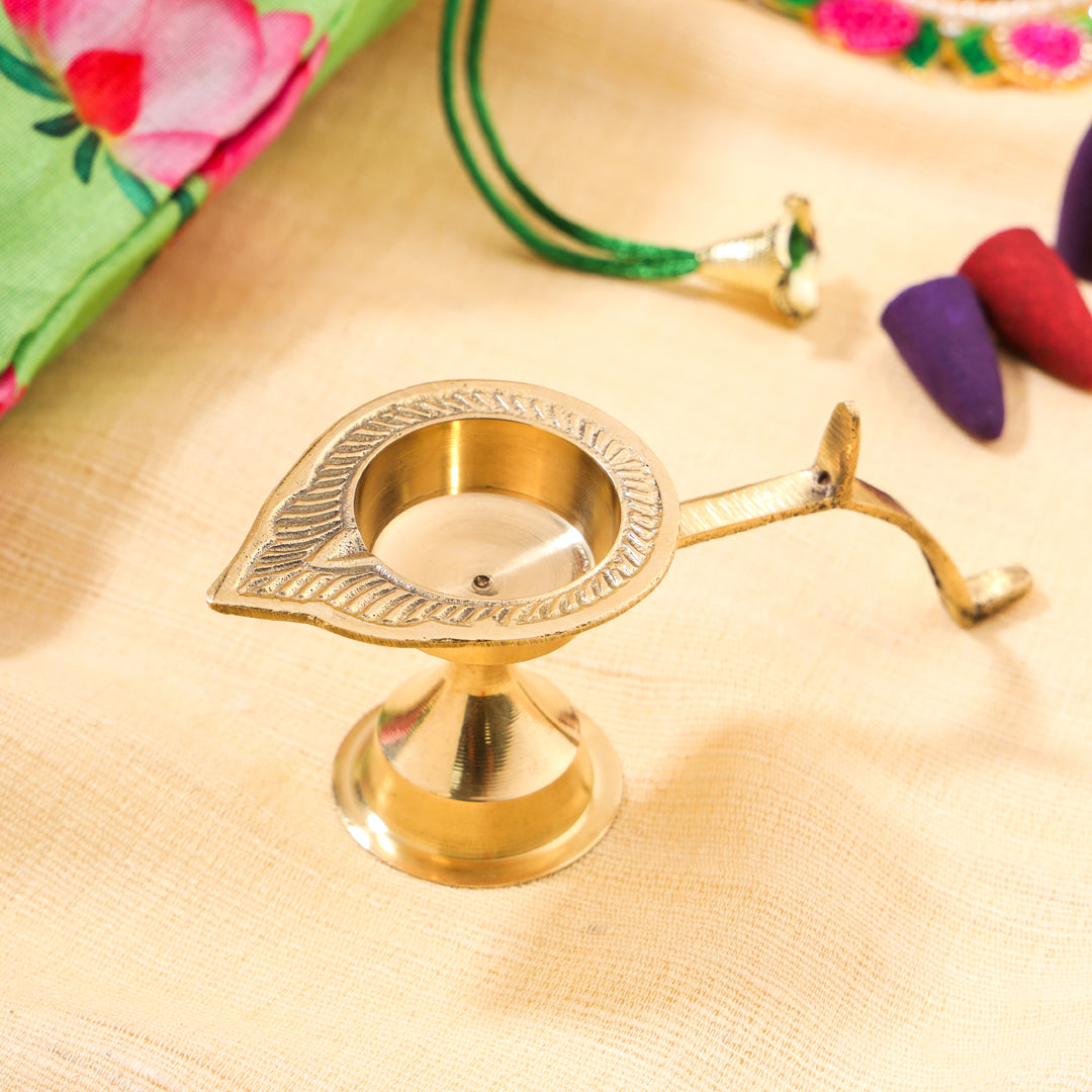 Brass Diya Festive Potli/Hamper