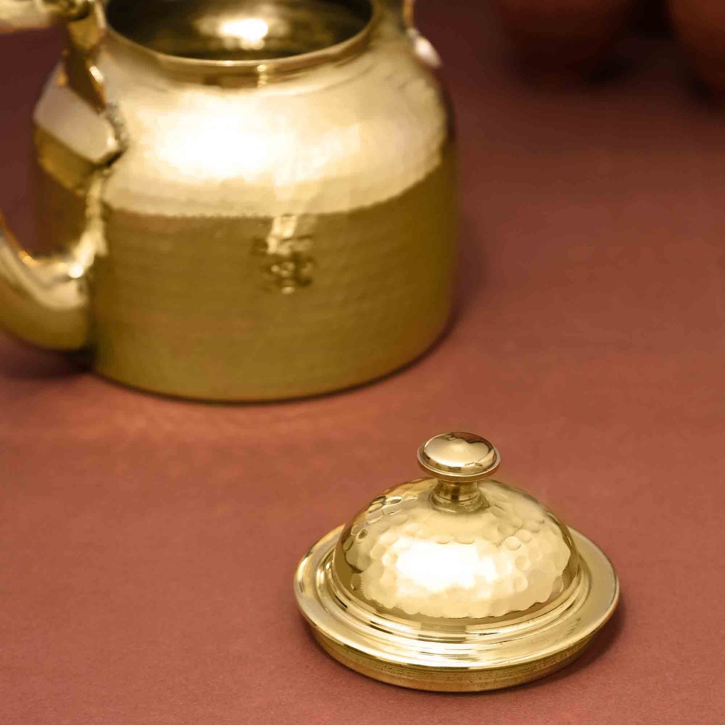 Handcrafted Brass Tea Pot / Kettle – Traditional Indian Teapot | Available in Two Sizes | Authentic Handmade Kitchenware