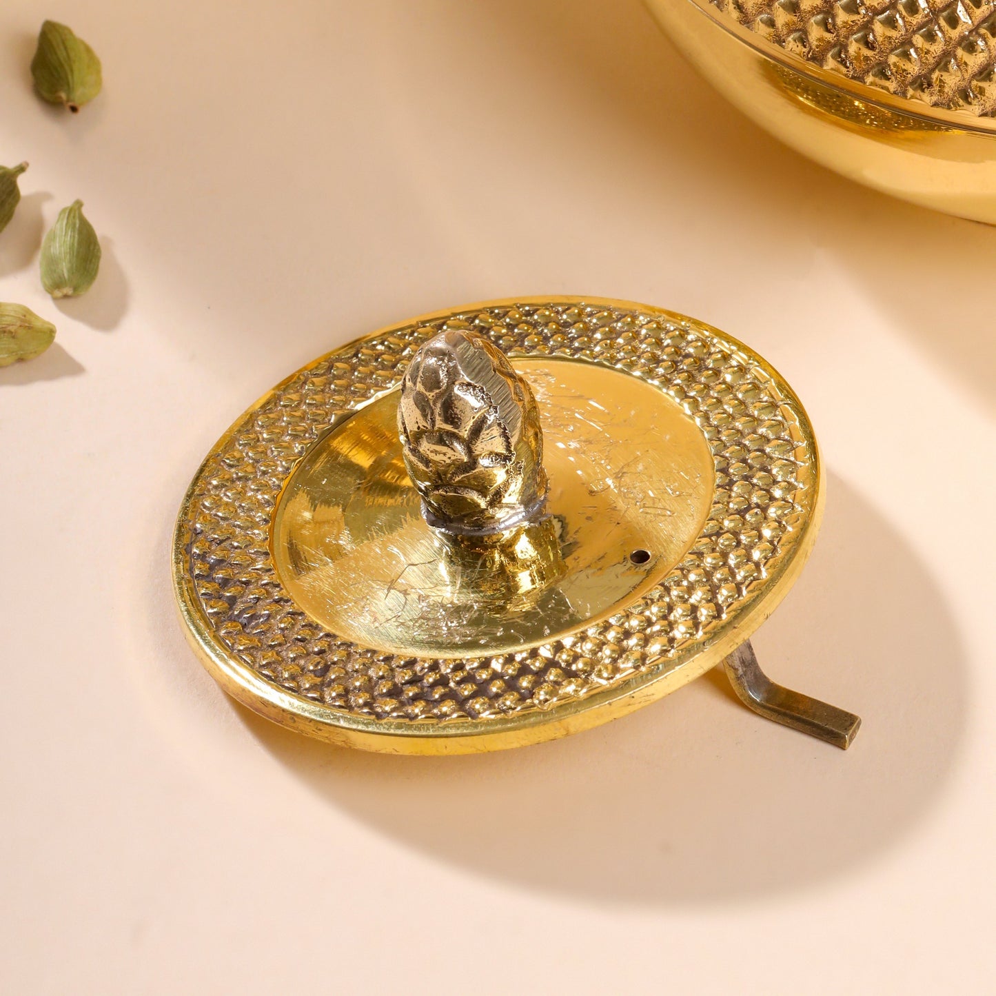 Handcrafted Brass Tea Kettle / Teapot – 4 Inch | 500ml Traditional Indian Kitchenware