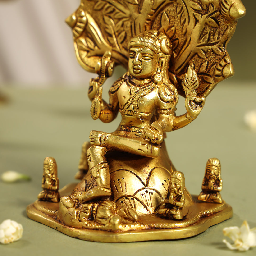 Brass Dakshinamurti Idol (6.5 Inch)