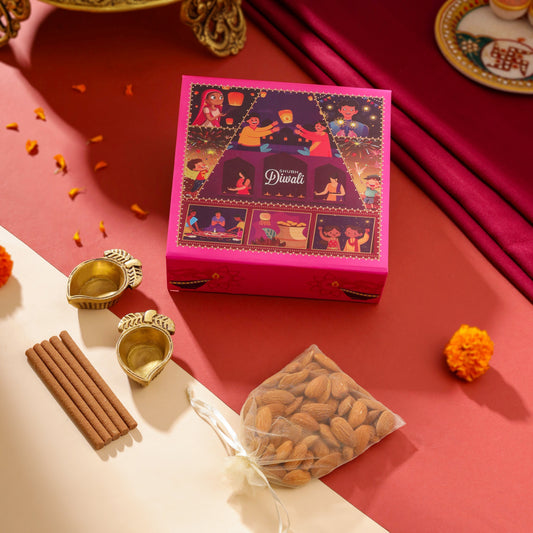 Brass Diya Pair Festive Gift Hamper