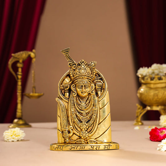 Brass Aashapura Maa Idol (7 Inch)