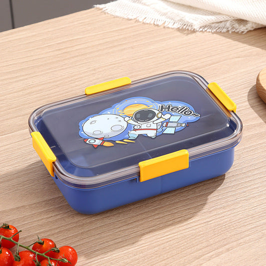 304 Stainless Steel Lunch Box Students Divided Into Lunch Box Three Grids