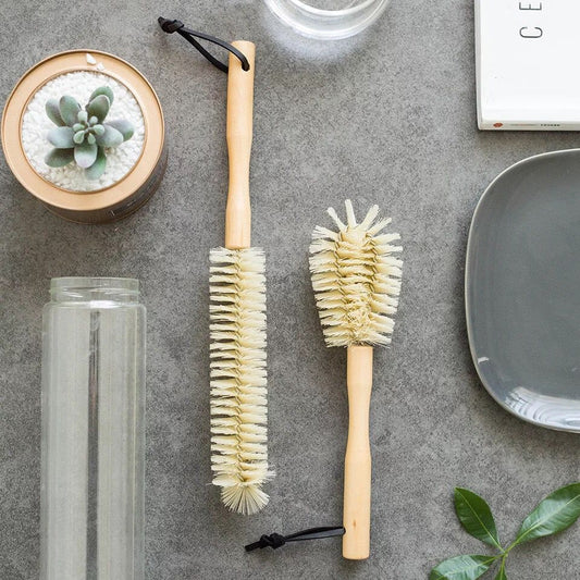 Simple And Durable Cup Brush With Wooden Handle