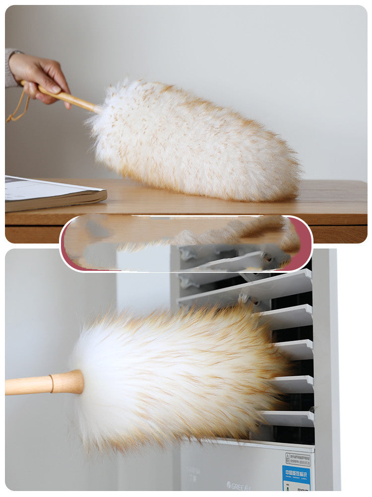 Feather Household Dust Removal Artifact Wool Electrostatic Dust-absorbing Duster For Car