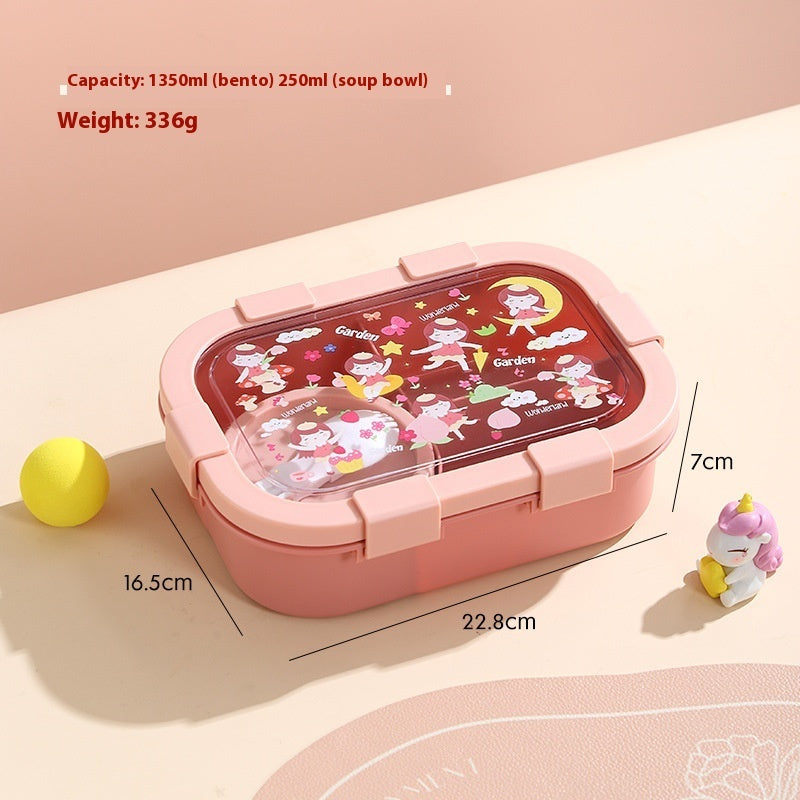 Cartoon Compartment Heating Lunch Box