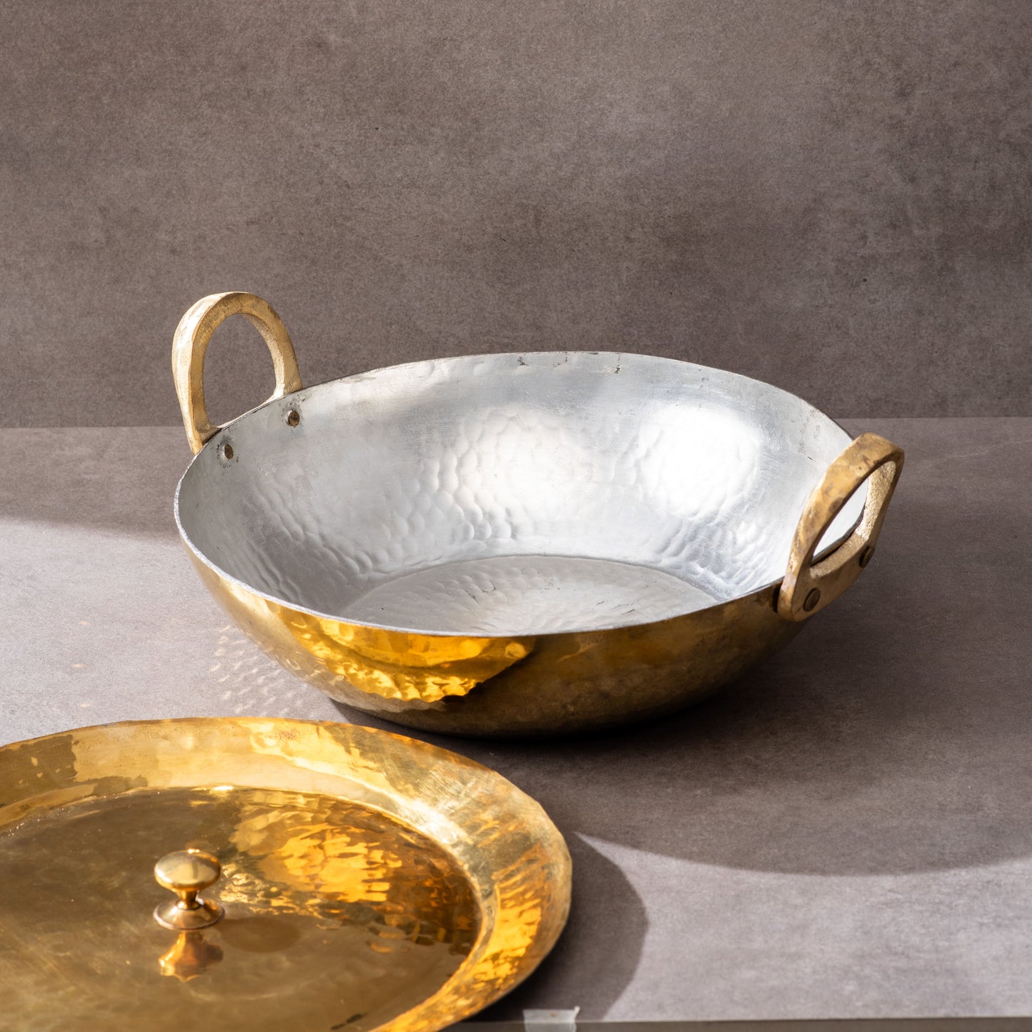 sama homes flat base brass kadahi