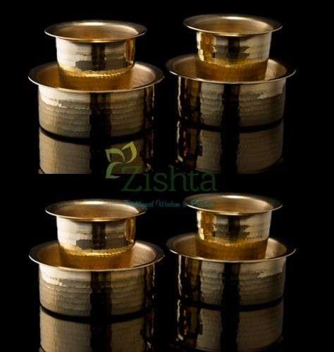 Brass Coffee Filter Large and Davara Tumbler Combo