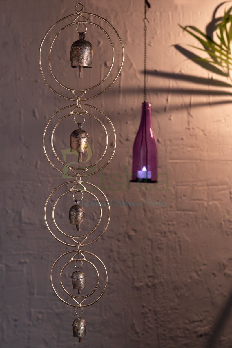 Copper Coated Iron Chimes- Golring set