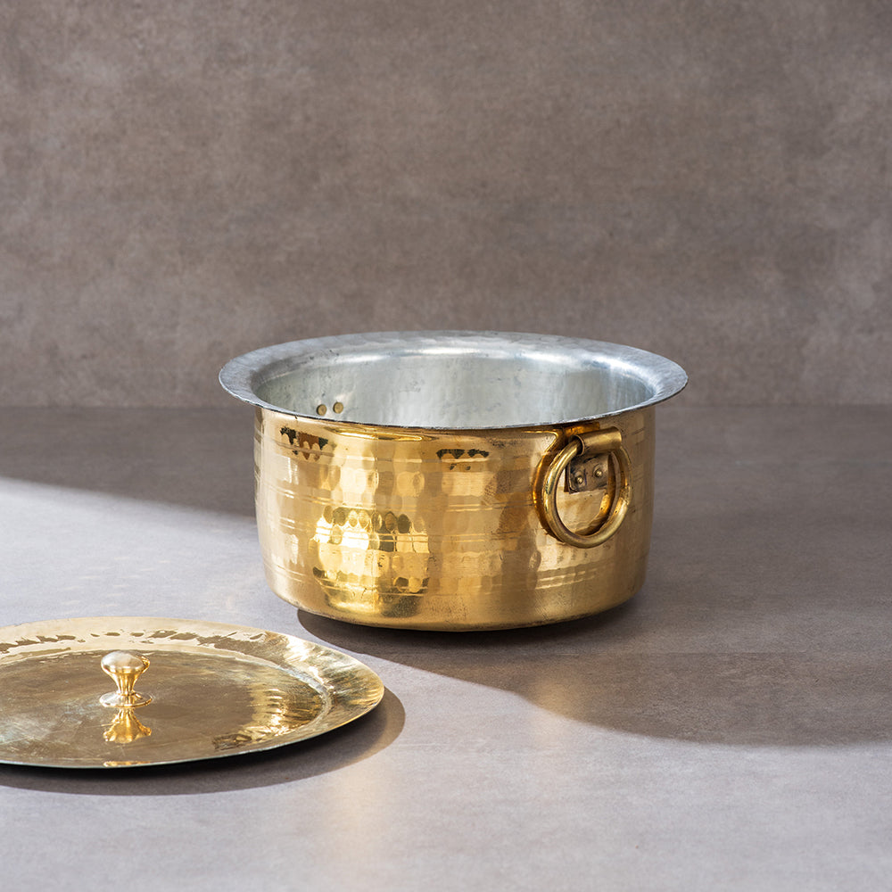 sama homes set of 3 brass patilas milk topias 1l 3l 5l