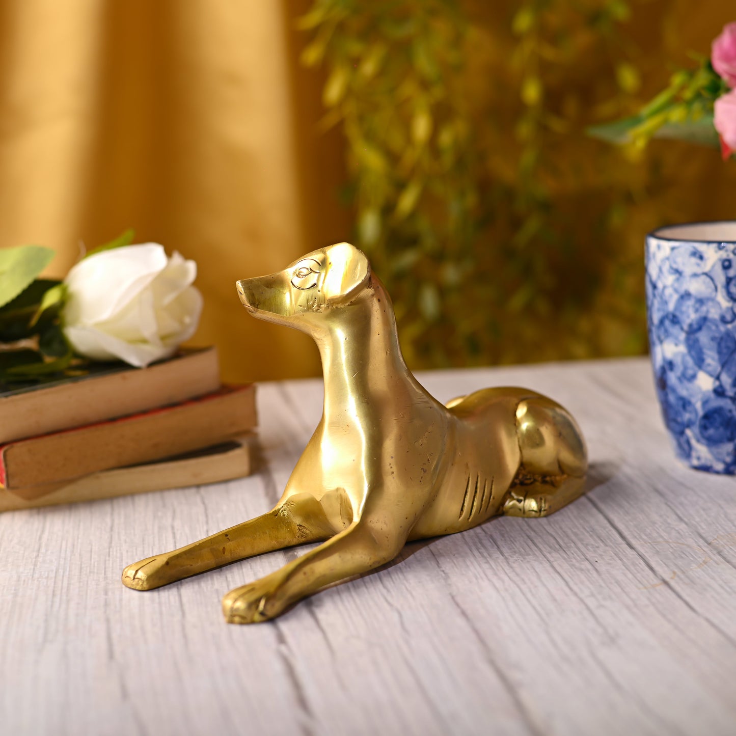 Brass Dog Statue (5.3 INCH)