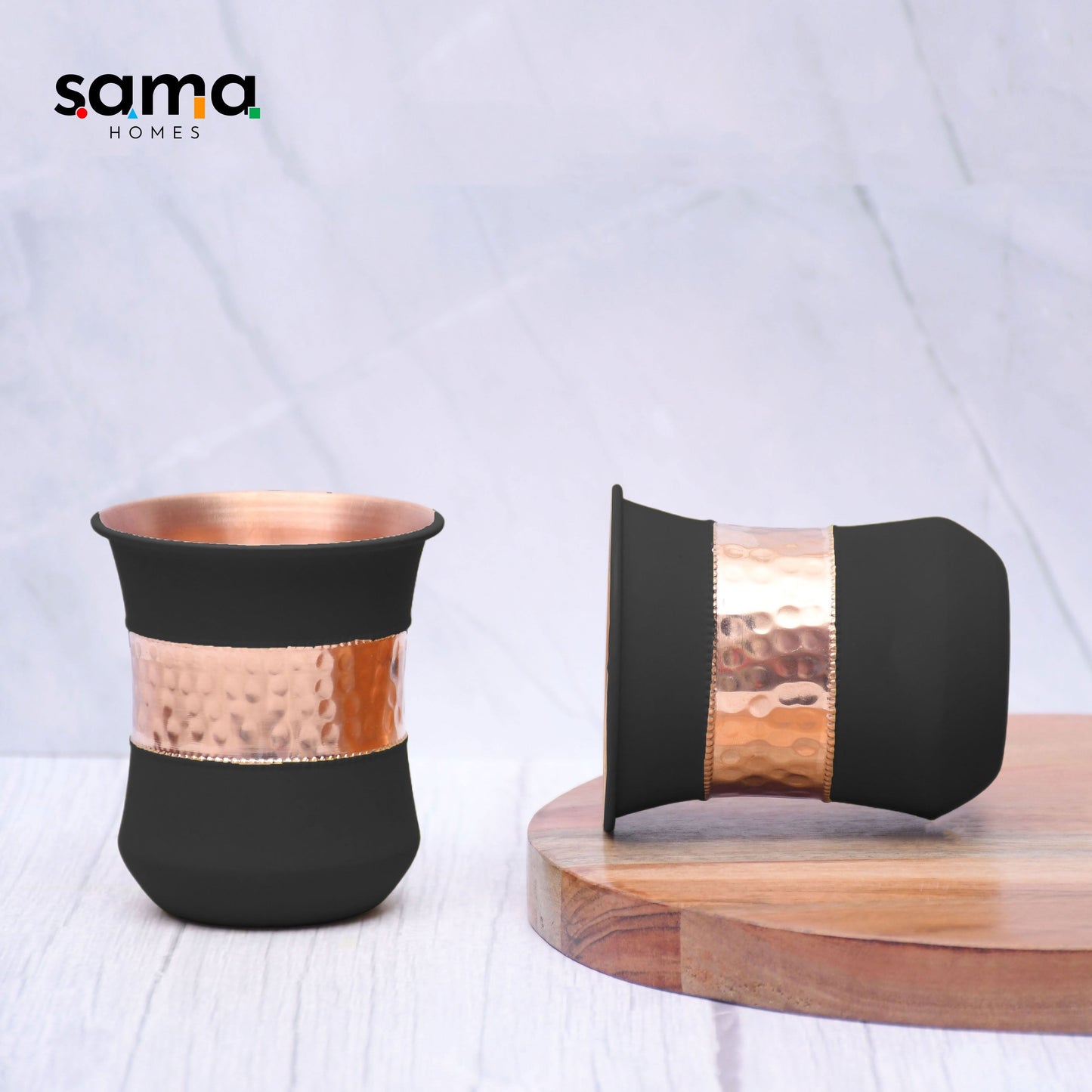 Copper Bottle with 2 Glasses