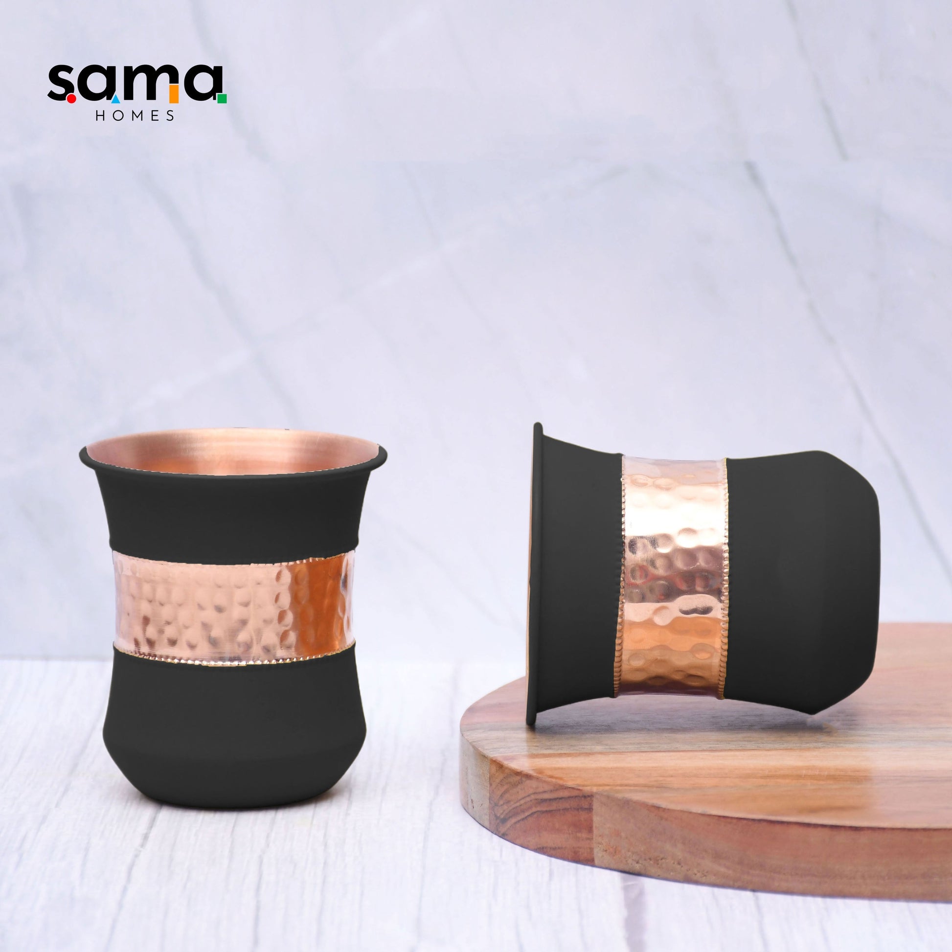 Copper Bottle with 2 Glasses