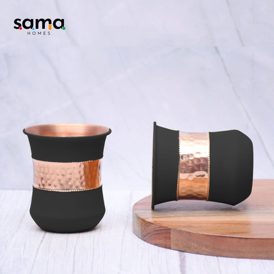 Copper Bottle with 2 Glasses