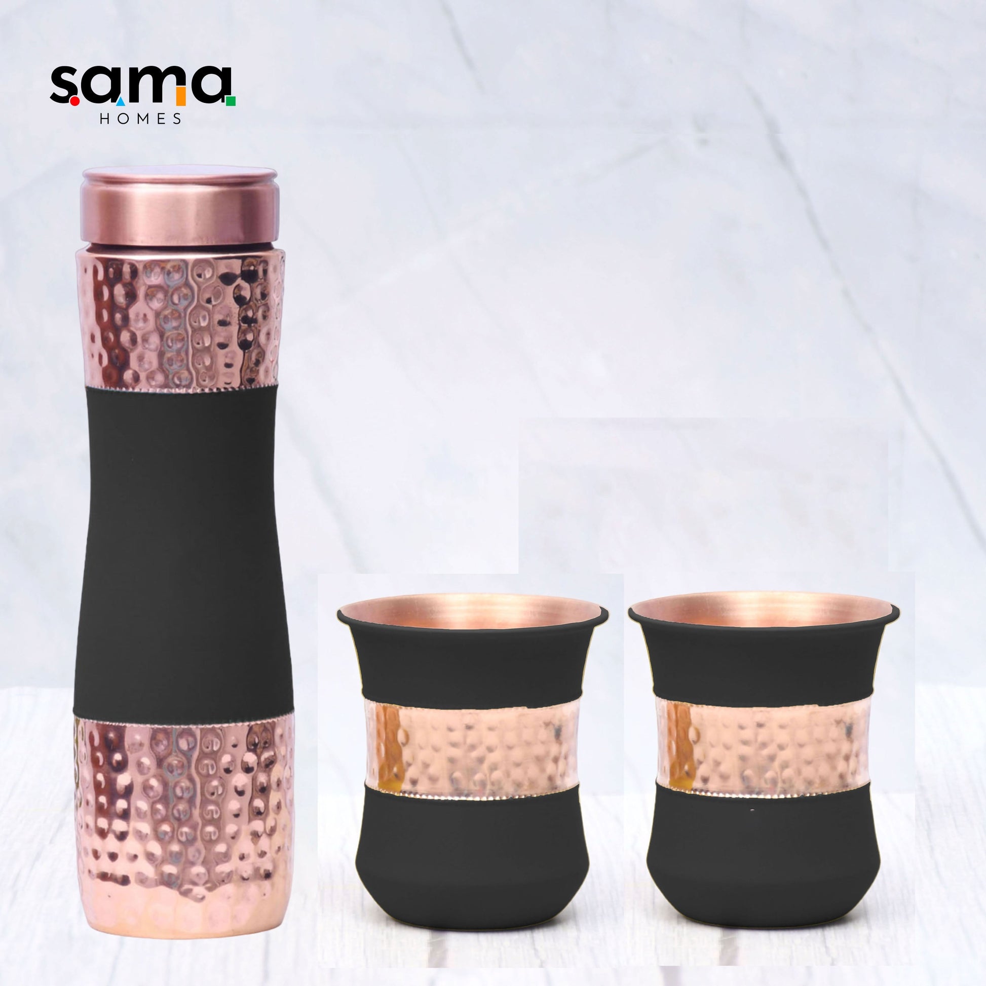 Copper Black Silk Bottle