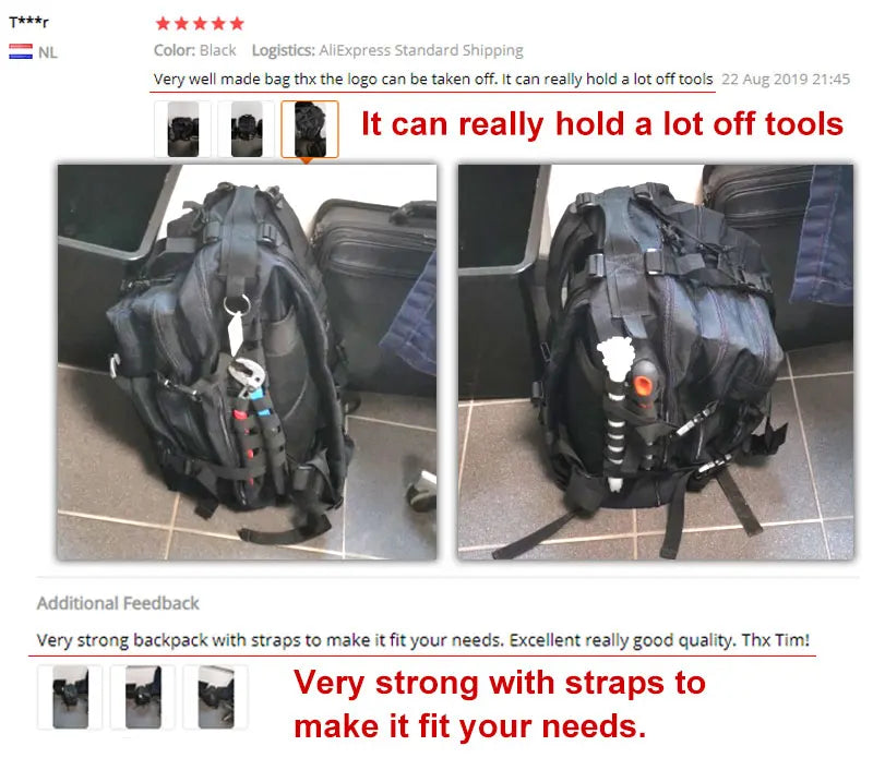 Large Capacity Waterproof Tactical Backpack for Men, 3P Softback, Outdoor Bug Rucksack, Hiking, Camping, Hunting Bags, 50L
