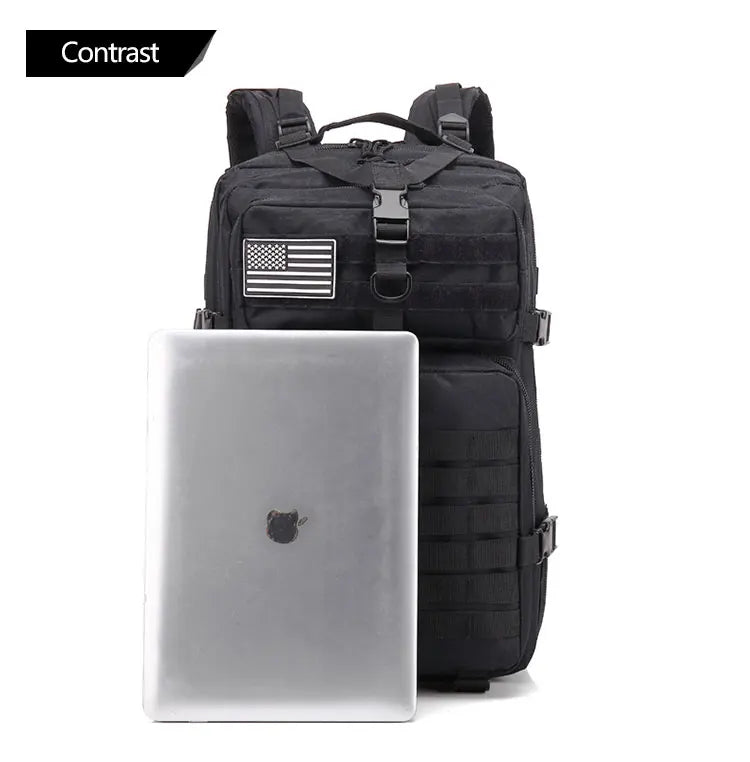 Large Capacity Waterproof Tactical Backpack for Men, 3P Softback, Outdoor Bug Rucksack, Hiking, Camping, Hunting Bags, 50L