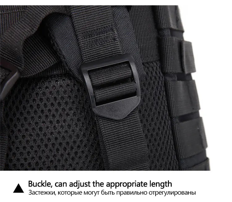 Large Capacity Waterproof Tactical Backpack for Men, 3P Softback, Outdoor Bug Rucksack, Hiking, Camping, Hunting Bags, 50L