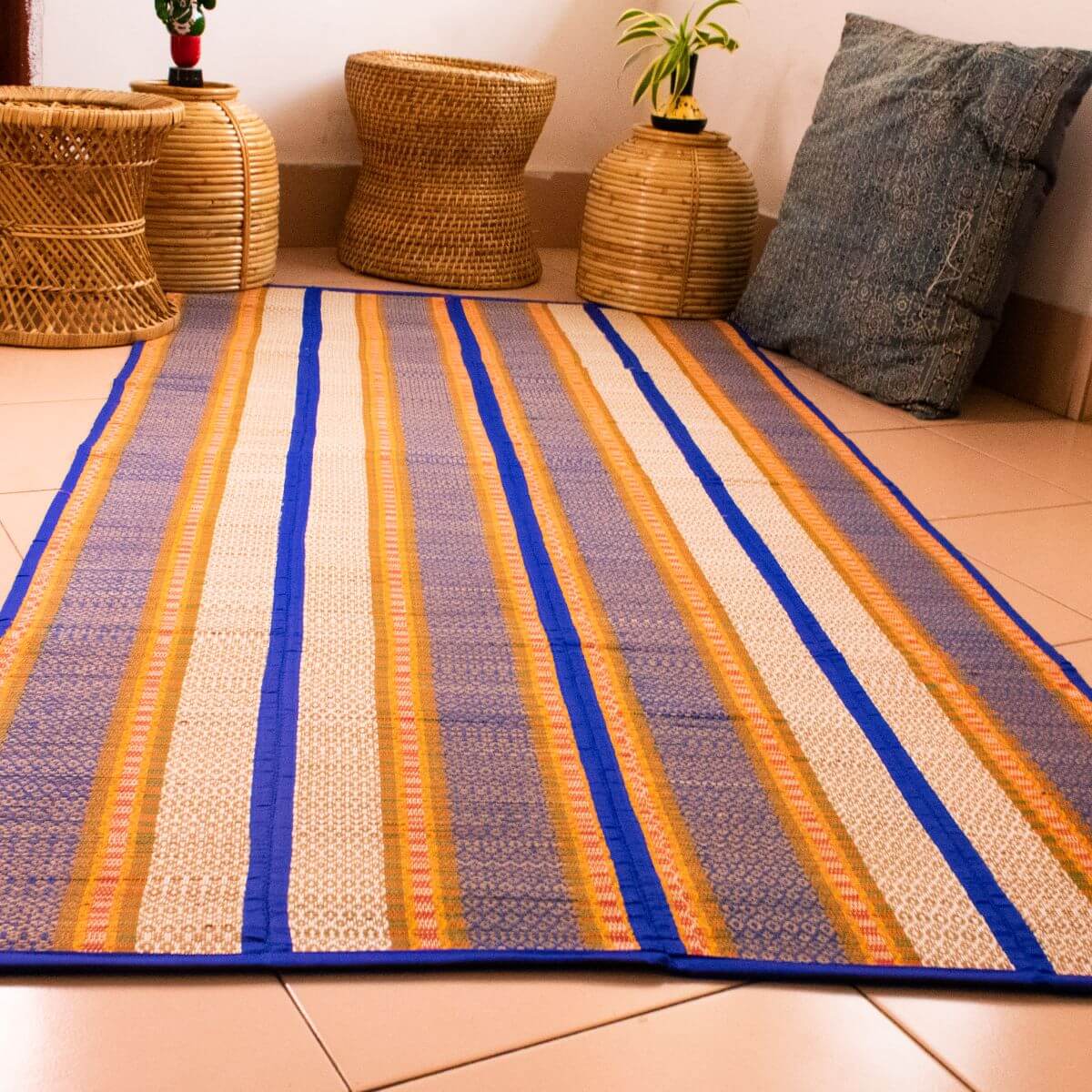Hand-made river grass Madur Mats - Small (4 Fold)