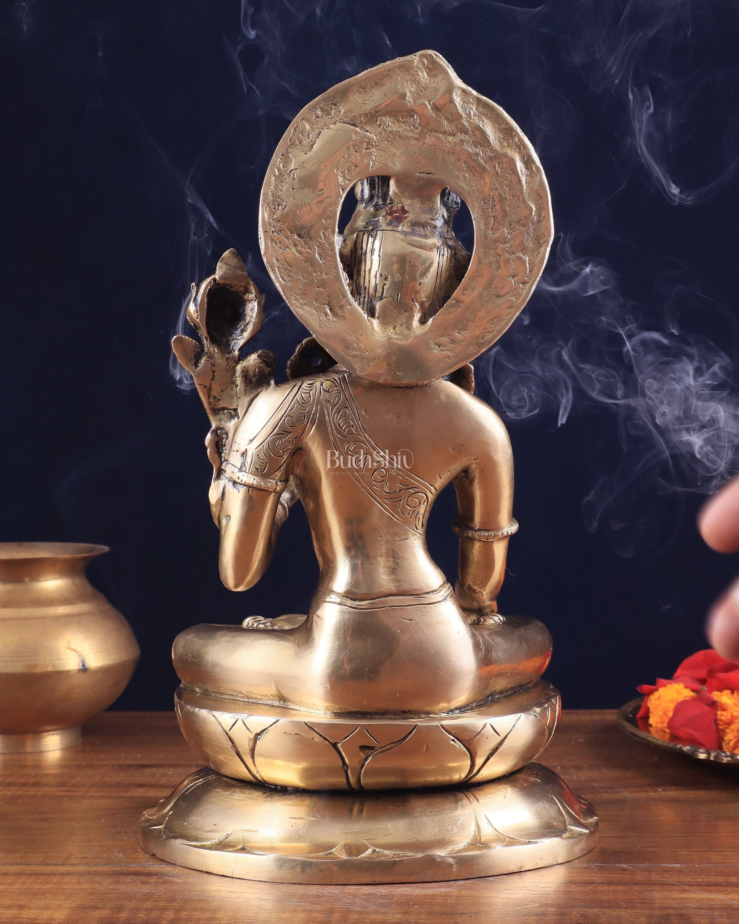 Pure Brass Superfine Lord Indra Dev Unique Statue 12 inch