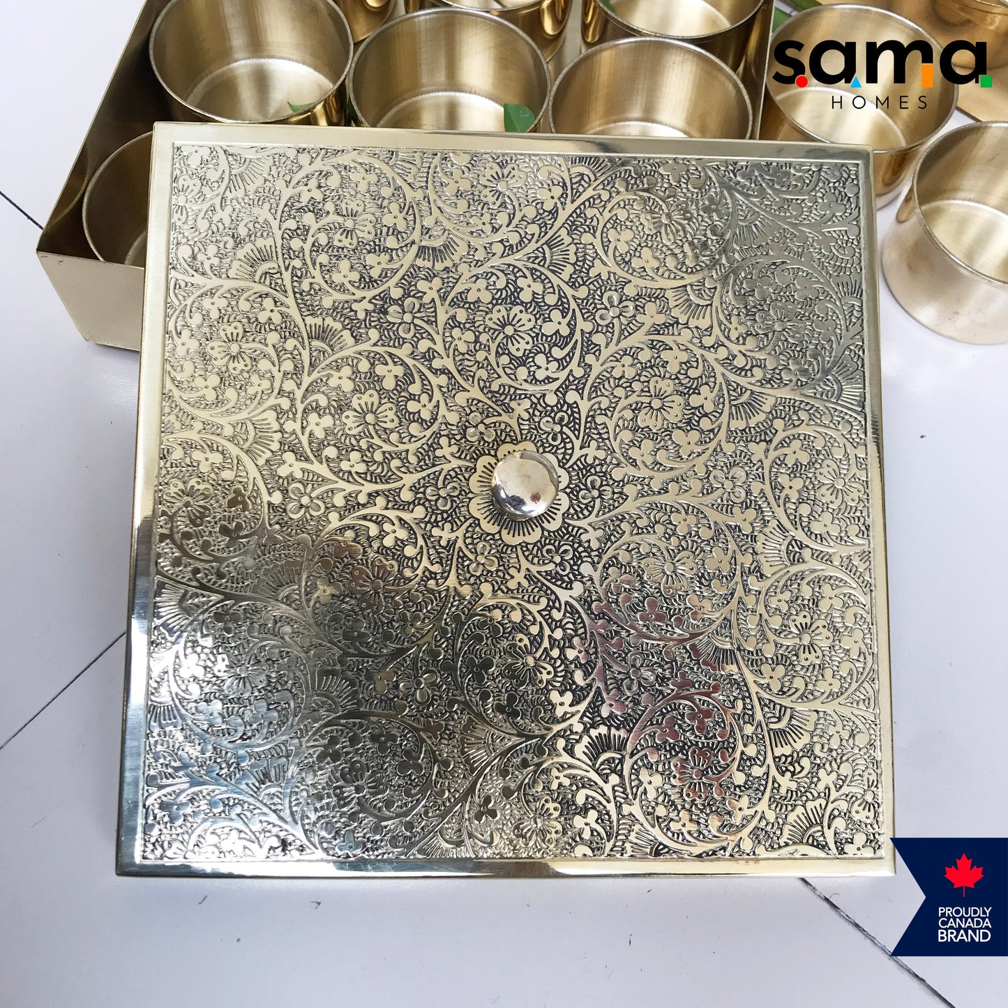 Square Spice Box