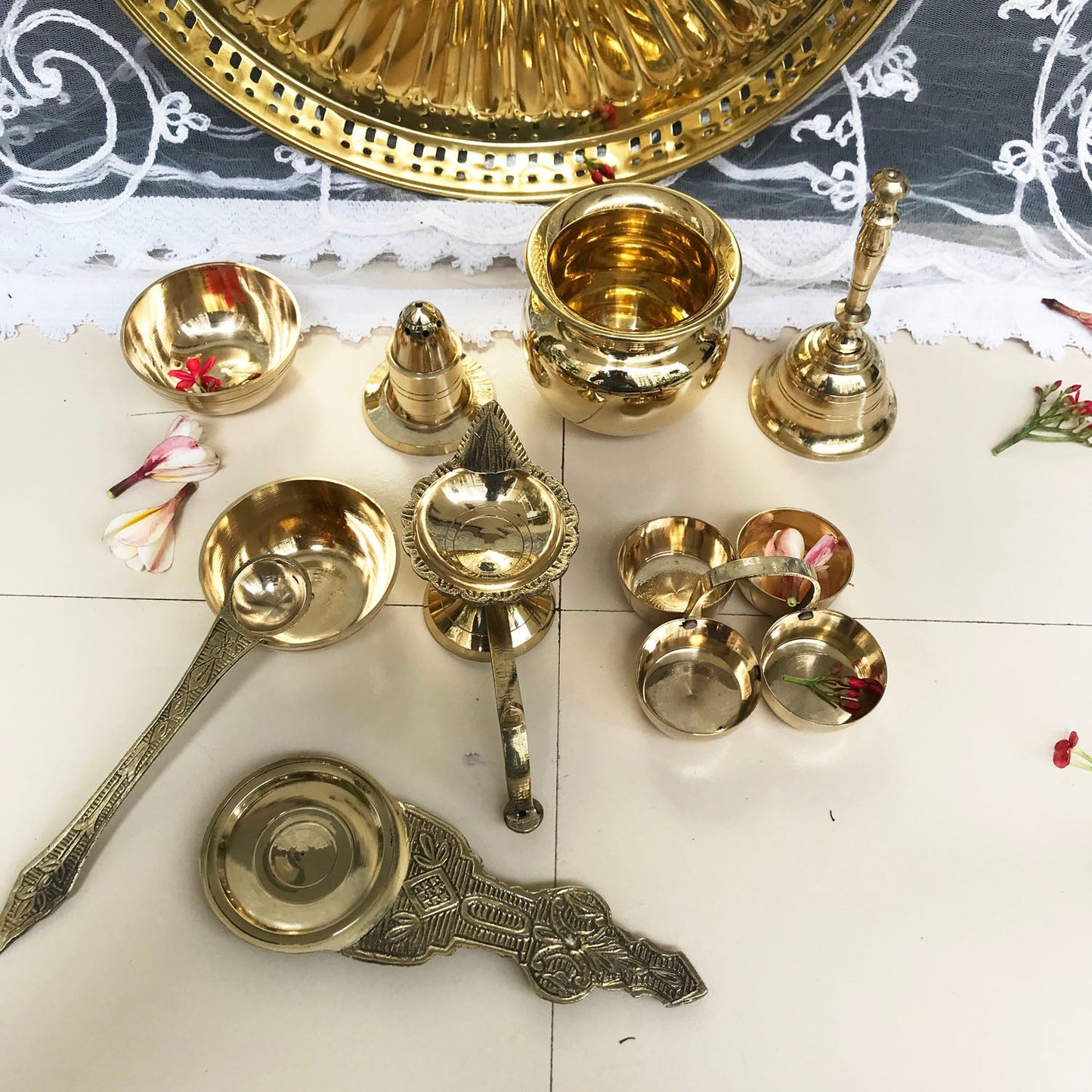 Traditional Brass Thali 