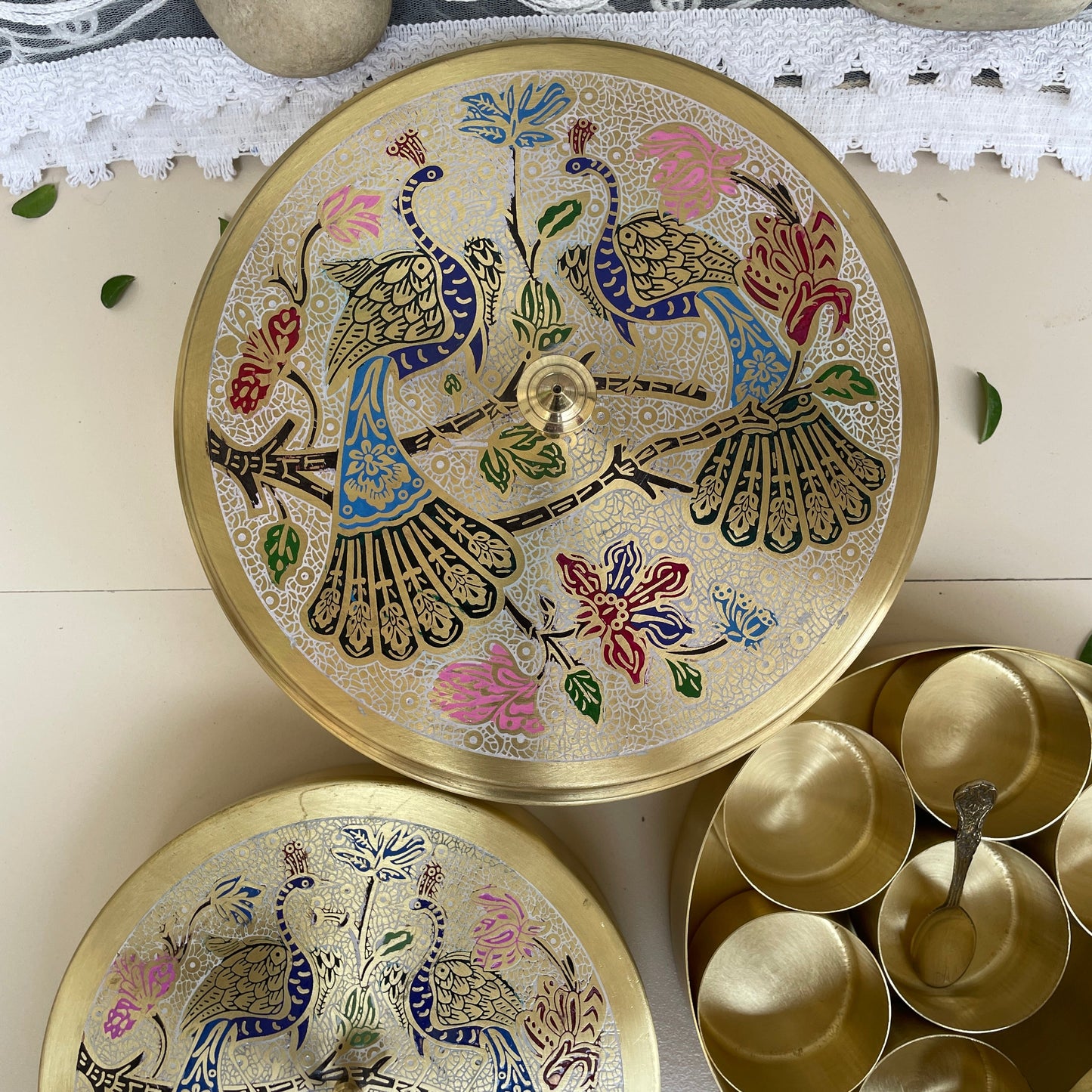Brass Masala Box - Sama Homes