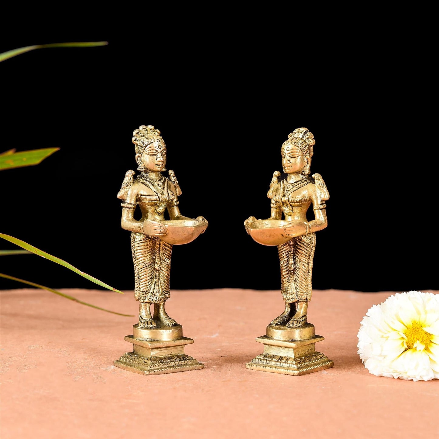 Brass Deep Lakshmi Pair (5 Inch)