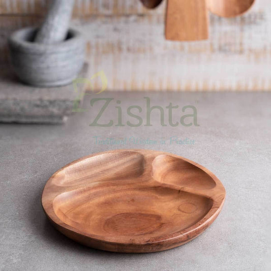 Neem Wood Dinner Plate: Kids Plate