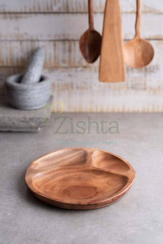 Neem Wood Dinner Plate: Kids Plate