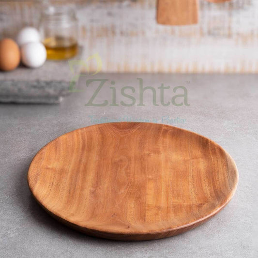 Neem Wood Dinner Plate: Regular