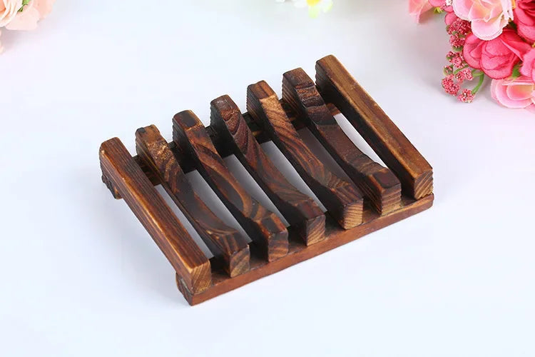 Soap Box Natural Bamboo Dishes Bath Soap Holder Bamboo Case Tray Wooden Prevent Mildew Drain Box Bathroom Washroom Tools