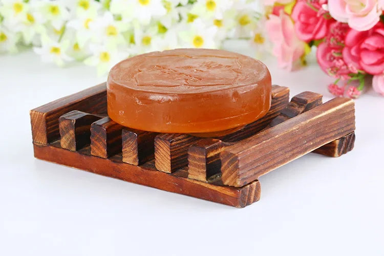 Soap Box Natural Bamboo Dishes Bath Soap Holder Bamboo Case Tray Wooden Prevent Mildew Drain Box Bathroom Washroom Tools