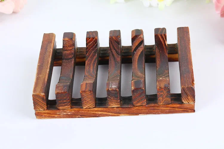 Soap Box Natural Bamboo Dishes Bath Soap Holder Bamboo Case Tray Wooden Prevent Mildew Drain Box Bathroom Washroom Tools