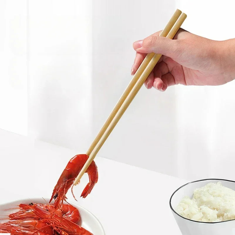 5/10 Pairs Chinese Bamboo Chopsticks,Unpainted, Wax Free, Mold Proof, Anti Slip,Japanese Kitchen Utensils Bamboo Chopsticks Set