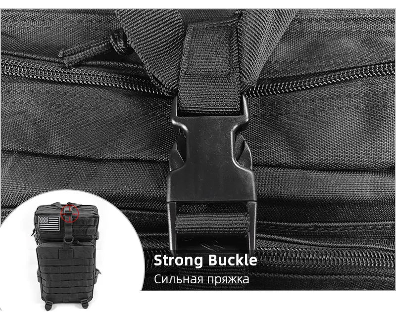 Large Capacity Waterproof Tactical Backpack for Men, 3P Softback, Outdoor Bug Rucksack, Hiking, Camping, Hunting Bags, 50L