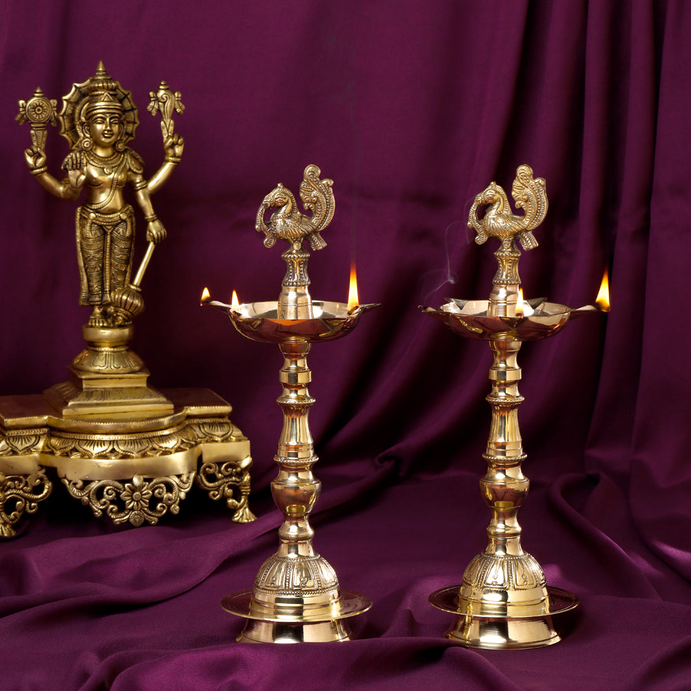 Brass Daana Kaashi Samai Pair