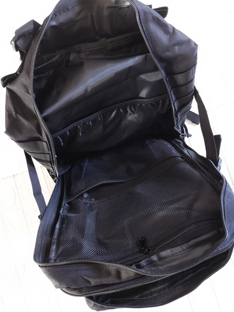 Large Capacity Waterproof Tactical Backpack for Men, 3P Softback, Outdoor Bug Rucksack, Hiking, Camping, Hunting Bags, 50L
