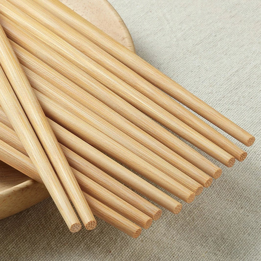 5/10 Pairs Chinese Bamboo Chopsticks,Unpainted, Wax Free, Mold Proof, Anti Slip,Japanese Kitchen Utensils Bamboo Chopsticks Set