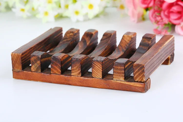 Soap Box Natural Bamboo Dishes Bath Soap Holder Bamboo Case Tray Wooden Prevent Mildew Drain Box Bathroom Washroom Tools
