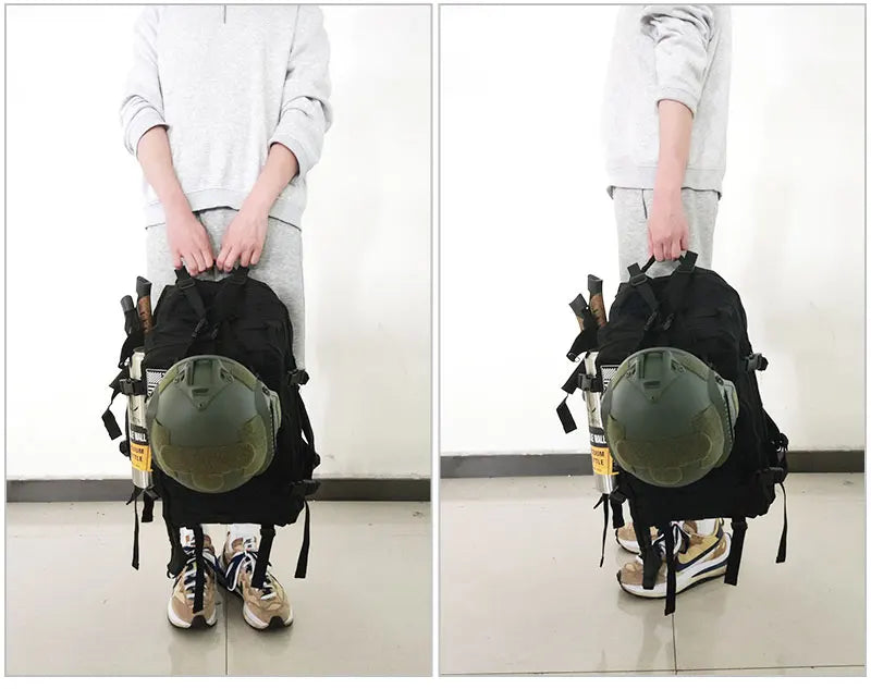Large Capacity Waterproof Tactical Backpack for Men, 3P Softback, Outdoor Bug Rucksack, Hiking, Camping, Hunting Bags, 50L