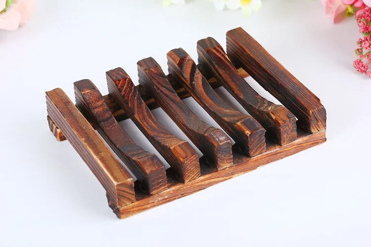 Soap Box Natural Bamboo Dishes Bath Soap Holder Bamboo Case Tray Wooden Prevent Mildew Drain Box Bathroom Washroom Tools