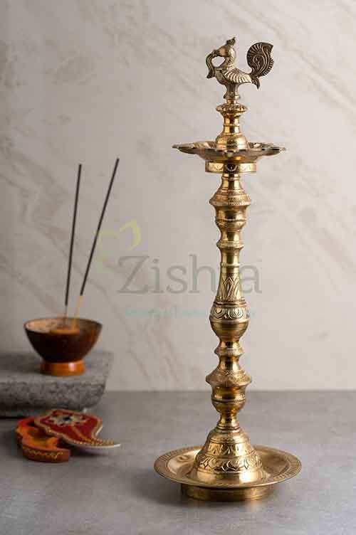 Traditional Brass Annam Kuthu Vilakku (Diya-Lamps)