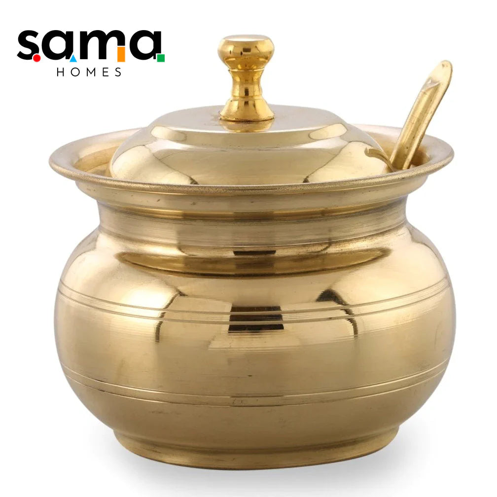 Elegnat Brass Ghee Pot 