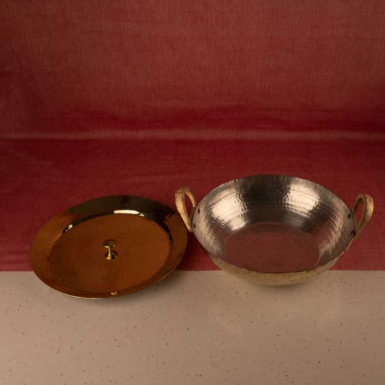 sama homes flat base brass kadahi