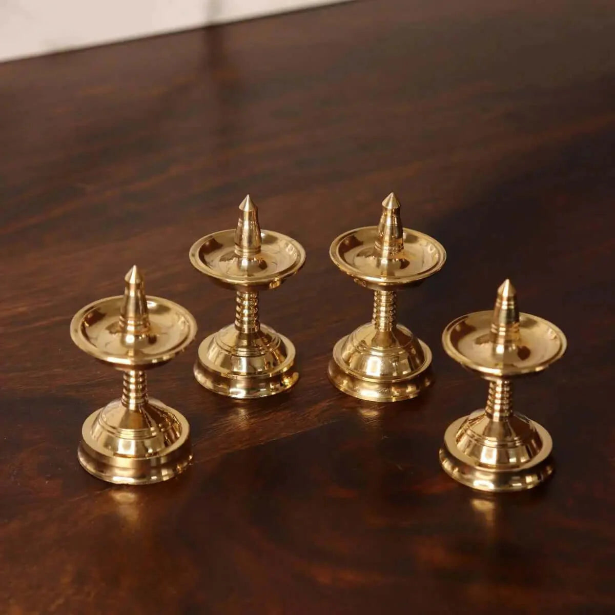 Brass Mini Decor Kerala Deepam Set Of 4