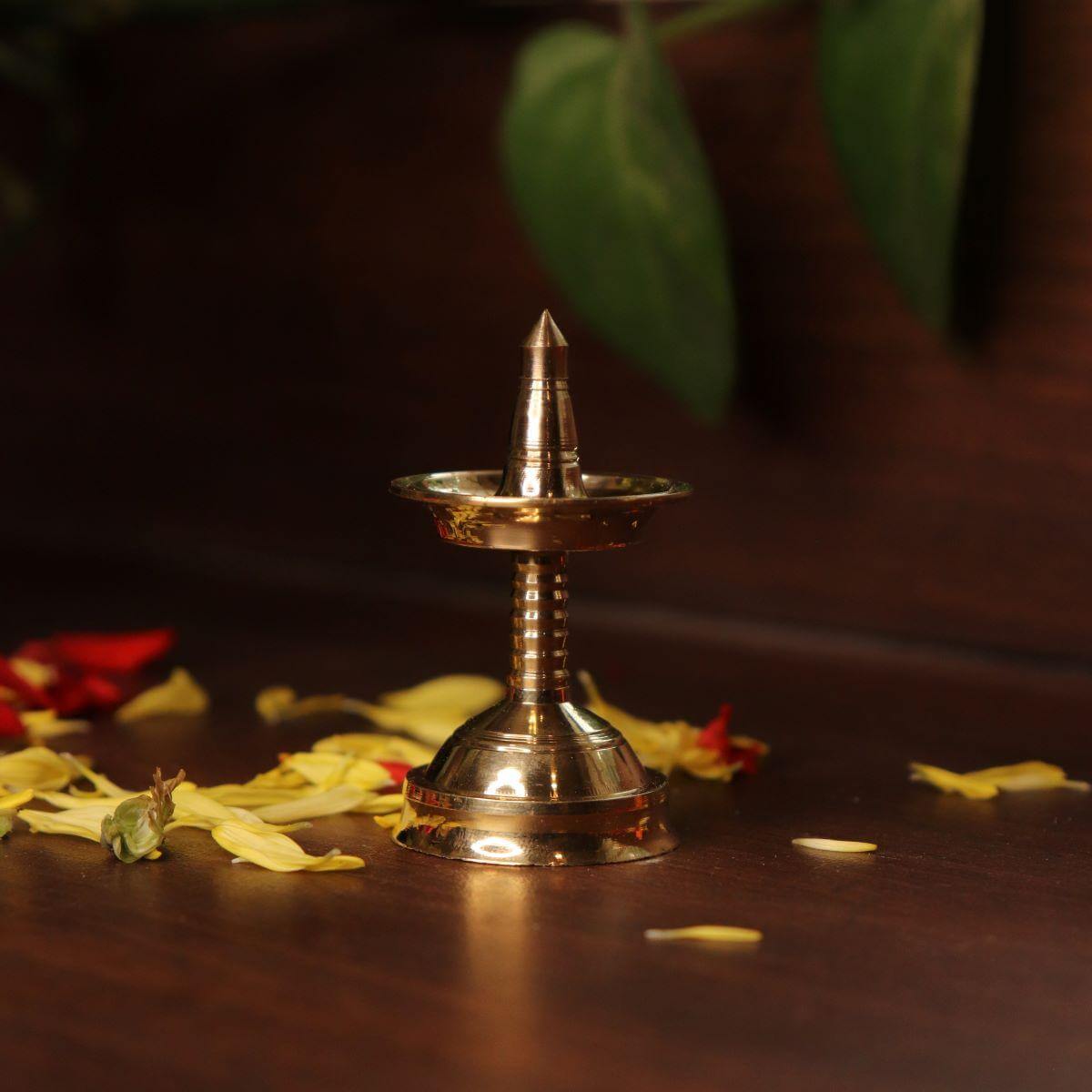 Brass Mini Decor Kerala Deepam Set Of 4