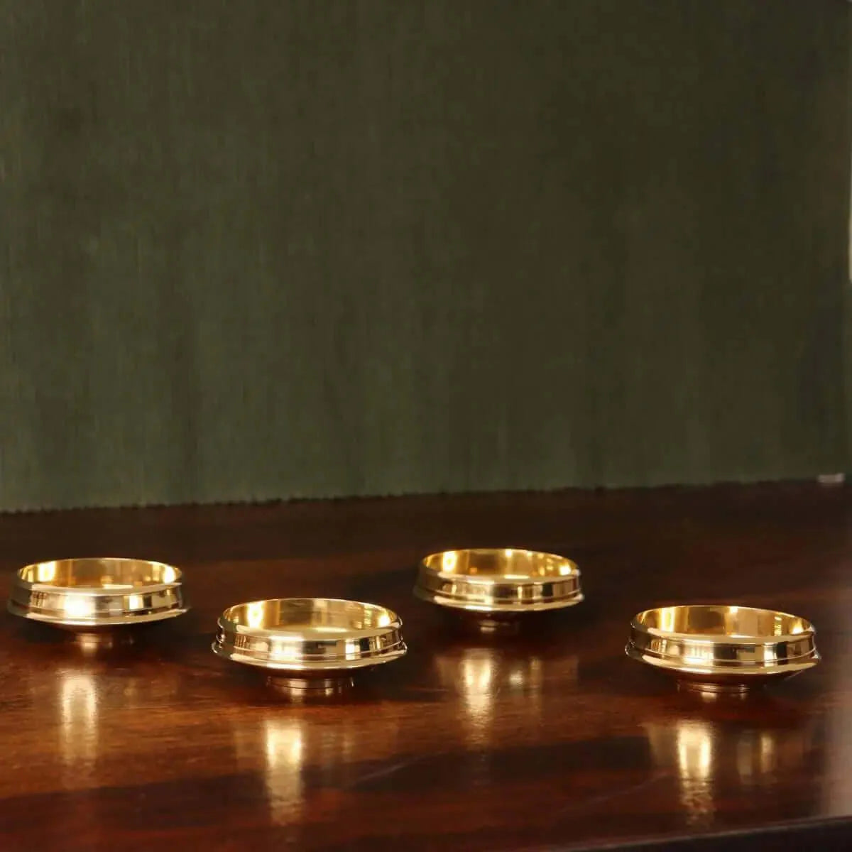 Brass Mini Decor Uruli Set Of 4 |A cherished navratri and diwali gift