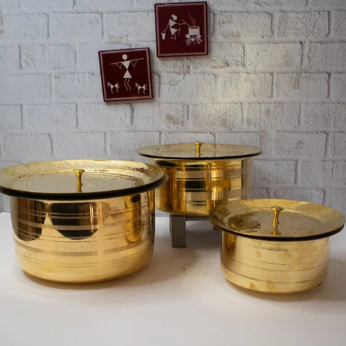 Brass Patila (Topia-Chatti-Bhagona-Pots)